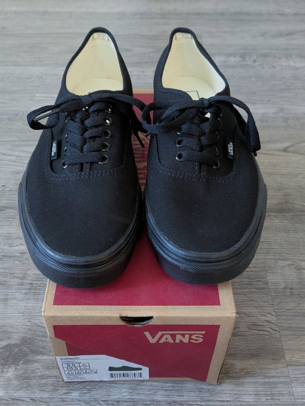 VANS Authentic Canvas Sneaker Shoes - VN000EE3BKA - Men's 9 - Women's 10